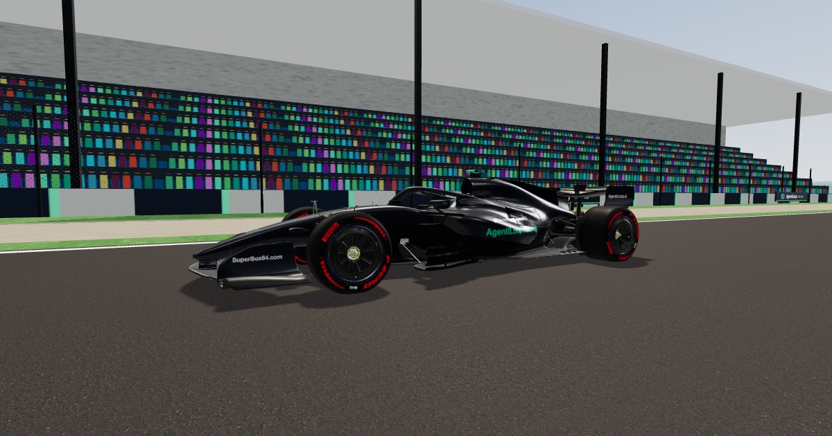 AgentiLoop Racing: ein Formelrennwagen auf der Strecke im Browser-Simulator.