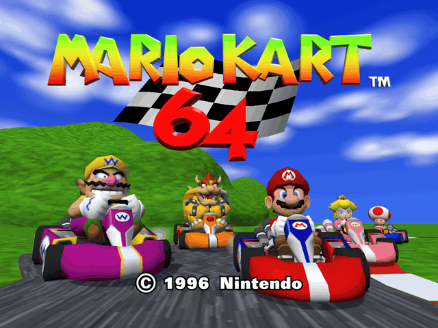 MarioKart64JS animated 3D title screen, ported to JavaScript by AgentiLoop Agent!