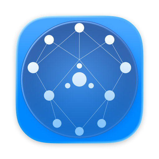 AgentiLoop Agent! app icon: a blue rounded square containing a constellation of interconnected white dots and lines
